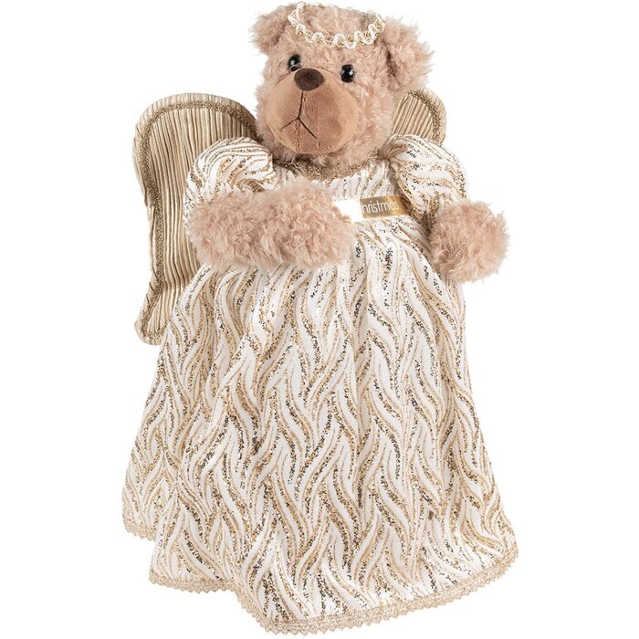 Clayre & Eef 65258 Decoración Oso Beige 22x16x40 cm