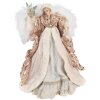 Clayre & Eef 65261 Decoración de Navidad Ángel Beige Rosa 21x12x35 cm