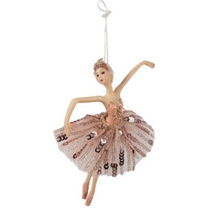 Clayre & Eef 65265 Colgante Ángel Rosa 11x2x15 cm