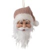 Clayre & Eef 65266 Colgante Papá Noel Blanco Rosa 10x9x28 cm