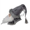 Clayre & Eef 65269 Colgante Papá Noel Gris Blanco 10x9x28 cm