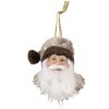 Clayre & Eef 65270 Colgante Papá Noel Marrón Blanco 10x9x28 cm Estilo country