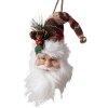 Clayre & Eef 65271 Colgante Papá Noel Rojo Blanco 10x9x28 cm