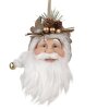 Clayre & Eef 65272 Colgante Papá Noel Blanco 10x9x28 cm