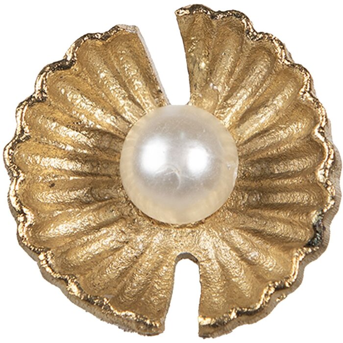 Clayre & Eef 65276 Pomo puerta color oro Ø 3x6 cm