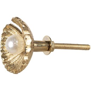 Clayre & Eef 65276 Pomo puerta color oro Ø 3x6 cm