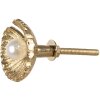 Clayre & Eef 65276 Pomo puerta color oro Ø 3x6 cm