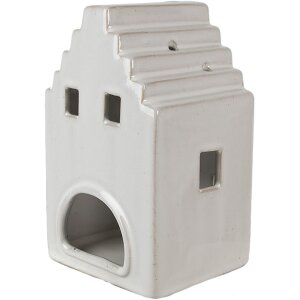 Clayre & Eef 6CE1588L Portacandelitas Navidad Cottage Beige 10x9x17 cm