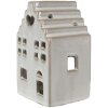 Clayre & Eef 6CE1588M Portavelas Navidad Cottage Beige 9x7x14 cm