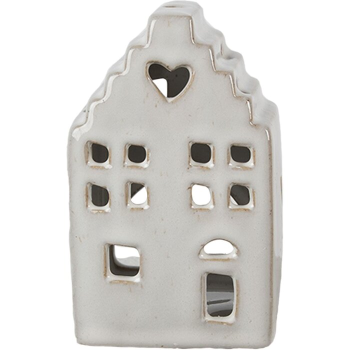 Clayre & Eef 6CE1588S Portacandelitas Navidad Cottage Beige 7x6x11 cm