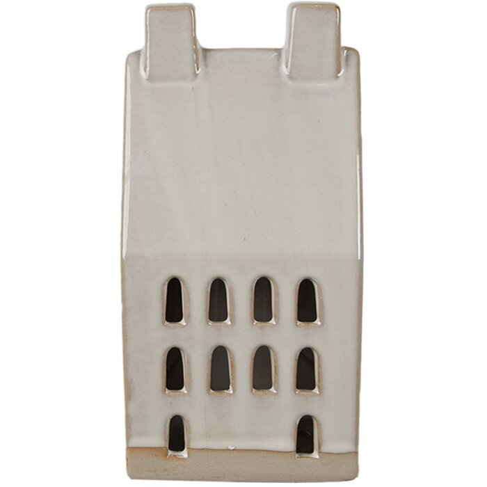 Clayre & Eef 6CE1591L Decoración Casa con LED Beige 9x8x18 cm