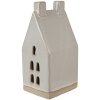 Clayre & Eef 6CE1591L Decoración Casa con LED Beige 9x8x18 cm