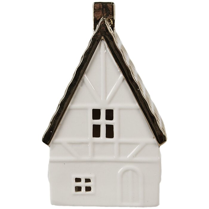 Clayre & Eef 6CE1597L Decoración Casa con LED Beige, color Oro 10x8x16 cm