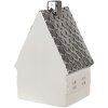 Clayre & Eef 6CE1597M Decoración Casa con LED Beige Plateada 8x7x12 cm