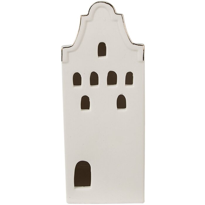 Clayre & Eef 6CE1599M Decoración Casa con LED Beige, color Oro 7x6x16 cm