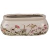 Clayre & Eef 6CE1602S Maceta de interior rosa beige 18x7x7 cm