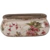Clayre & Eef 6CE1603S Maceta de interior Rosa Beige 18x7x7 cm