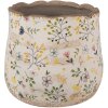 Clayre & Eef 6CE1610M Maceta Beige Amarillo Ø 18x16 cm Cerámica Estilo Campestre