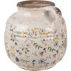 Clayre & Eef 6CE1611L Jarra Decorativa Beige Amarillo Ø 17x16 cm