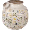 Clayre & Eef 6CE1611L Jarra Decorativa Beige Amarillo Ø 17x16 cm