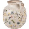 Clayre & Eef 6CE1611M Jarra Decorativa Beige Amarillo Ø 12x14 cm