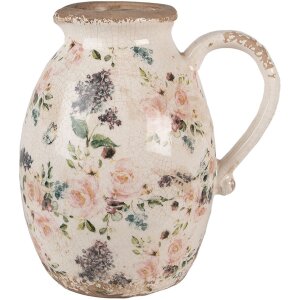 Clayre & Eef 6CE1613L Jarra decorativa Beige Rosa...
