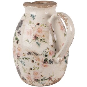Clayre & Eef 6CE1613L Jarra decorativa Beige Rosa...