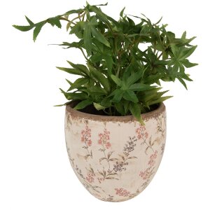 Clayre & Eef 6CE1615L Maceta de interior Beige Rosa...