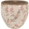 Clayre & Eef 6CE1615L Maceta de interior Beige Rosa Ø 18x17 cm