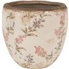 Clayre & Eef 6CE1615M Maceta Cerámica Beige Rosa Ø 14x14 cm