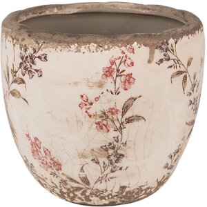 Clayre & Eef 6CE1615S Maceta para Interior Beige Rosa...