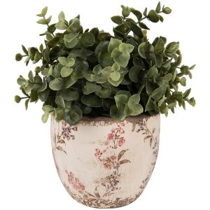 Clayre & Eef 6CE1615S Maceta para Interior Beige Rosa...