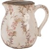 Clayre & Eef 6CE1616M Jarra decorativa Beige Rosa 17x13x16 cm
