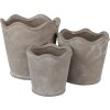 Clayre & Eef 6CE1618S Maceta de interior Gris Ø 13x12 cm