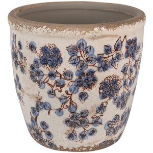 Clayre & Eef 6CE1619L Maceta para Interior Beige Azul...
