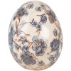 Clayre & Eef 6CE1620M Huevo Decorativo Beige Azul Ø 11x14 cm