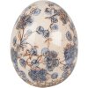 Clayre & Eef 6CE1620M Huevo Decorativo Beige Azul Ø 11x14 cm