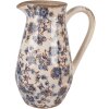 Clayre & Eef 6CE1621M Jarra Decorativa Beige Azul 20x14x25 cm
