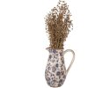 Clayre & Eef 6CE1621M Jarra Decorativa Beige Azul 20x14x25 cm
