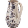 Clayre & Eef 6CE1621S Jarra Decorativa Beige Azul 17x13x22 cm