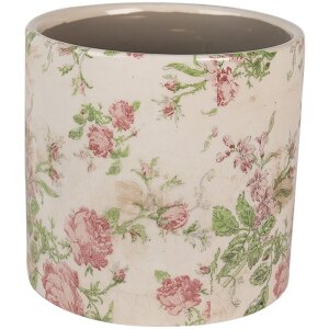 Clayre & Eef 6CE1623L Maceta Interior Beige Rosa...