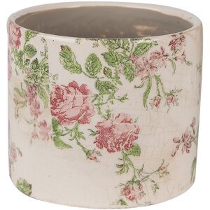 Clayre & Eef 6CE1623S Maceta para Interior Beige Rosa...