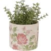 Clayre & Eef 6CE1623XS Maceta para Interior Beige Rosa Ø 11x9 cm