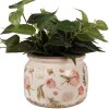 Clayre & Eef 6CE1625L Maceta para Interior Beige Rosa Ø 20x15 cm