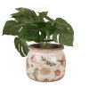 Clayre & Eef 6CE1625M Maceta de interior Beige Rosa Ø 16x13 cm