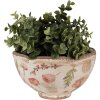 Clayre & Eef 6CE1626M Maceta Interior Beige Rosa Ø 21x12 cm