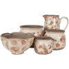 Clayre & Eef 6CE1626M Maceta Interior Beige Rosa Ø 21x12 cm