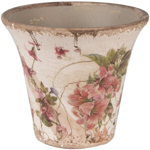 Clayre & Eef 6CE1627M Maceta Interior Beige Rosa...