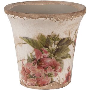 Clayre & Eef 6CE1627S Maceta para Interior Beige Rosa...