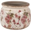 Clayre & Eef 6CE1628L Maceta Cerámica Beige Rosa Ø 20x15 cm Interior